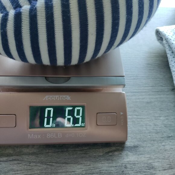 Jellycat Plush Walter Whale Plush Striped Rattle Chime Toy Chime 9" Baby Jelly - Picture 5 of 5